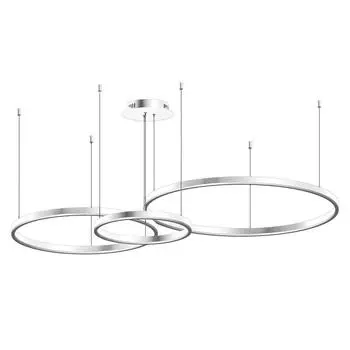 Подвесная светодиодная люстра тор белого цвета