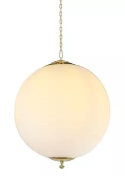 Подвесной светильник Ball с плафоном белого цвета