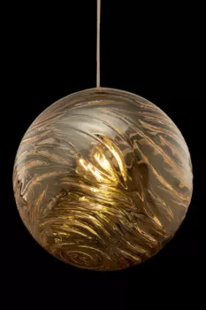 Подвесной светильник Dunas янтарного цвета