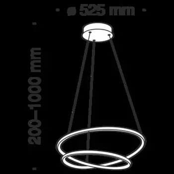 Подвесной светильник Nola белого цвета