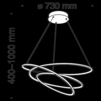 Подвесной светильник Nola белый