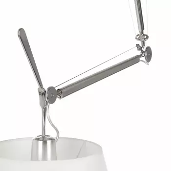 Подвесной светильник с белым абажуром