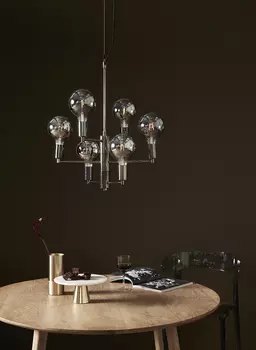 Подвесной светильник с дымчатыми плафонами