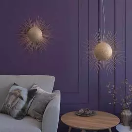 Подвесной светильник Sole золотого цвета