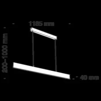 Подвесной светильник Step черный