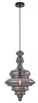 Подвесной светильник Trottola дымчатого цвета