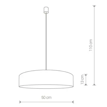 Подвесной светильник Turda с плафоном из бумаги