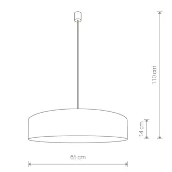 Подвесной светильник Turda серого цвета