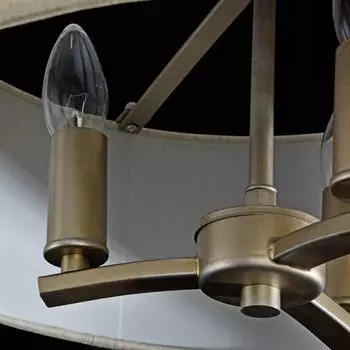 Подвесной светильник Venera с абажуром цвета льна