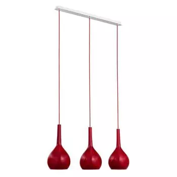 Подвесной светильник Vetro Red красного цвета