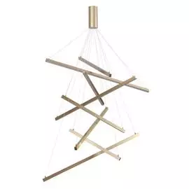 Подвесной светодиодный светильник Cometa золотого цвета