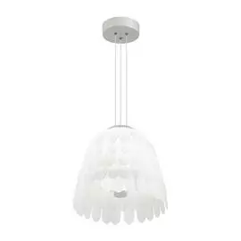 Подвесной светодиодный светильник Piumi белого цвета