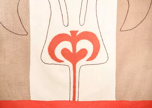 Покрывало двуспальное в технике мокрого валяния