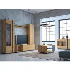 Полка арчи цвета дуб крафт золотой/камень тёмный