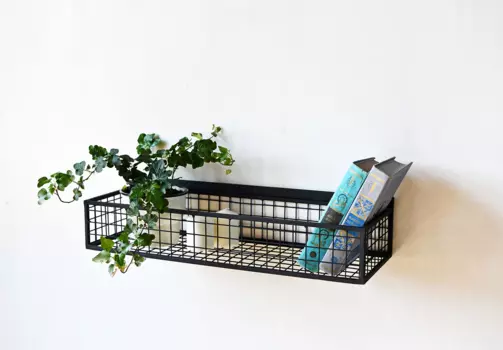 Полка Box из металла черного цвета