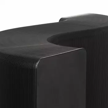 Полка бумажная черная