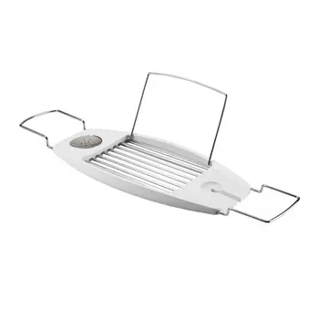 Полка для ванной Oasis белая из металла и пластика