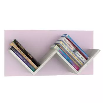 Полка двойная тетрис лавандового цвета