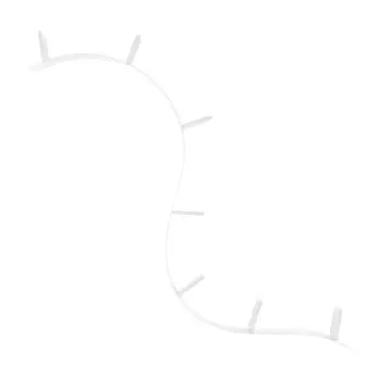 Полка книжная Bookworm белого цвета