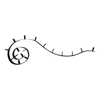 Полка книжная Bookworm черного цвета