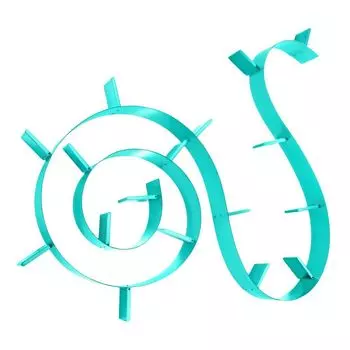 Полка книжная Bookworm голубого цвета