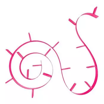 Полка книжная Bookworm розового цвета