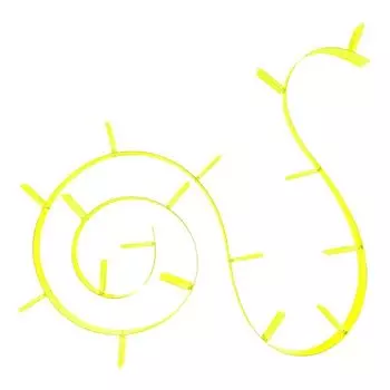 Полка книжная Bookworm желтого цвета