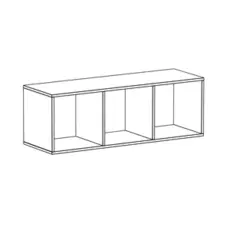 Полка навесная с тремя отделениями Play