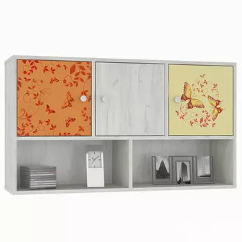 Полка тетрис с принтом бабочки