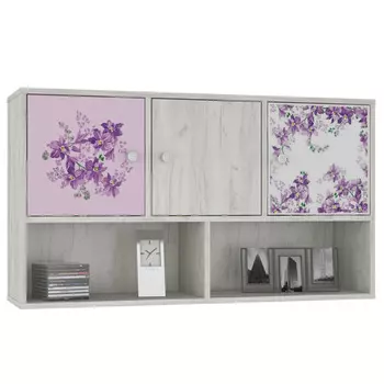 Полка тетрис весна лавандового цвета