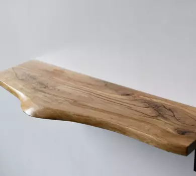 Полка Wood из массива дуба и металла
