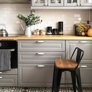Полубарный стул Tolix Wood lb из стали и дерева