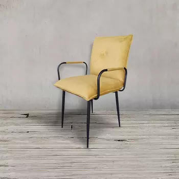 Полукресло дуакс желтого цвета