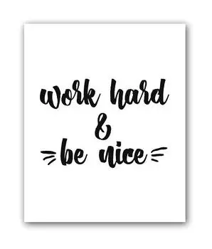 Постер "Be Nice"