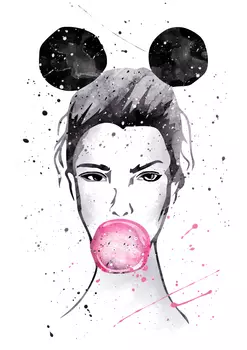 Постер "Девушка маус" а3