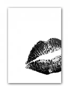 Постер "Kiss" а4 (черный)