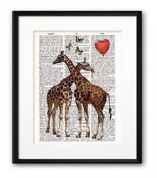 Постер Love-Story а4 на бумаге