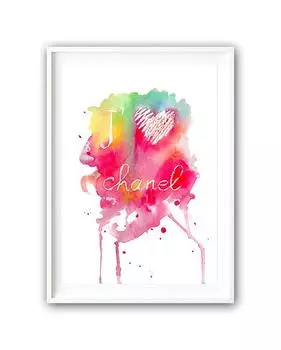 Постер "Люблю шанель" а3
