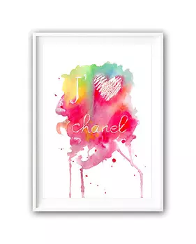 Постер "Люблю шанель" а4