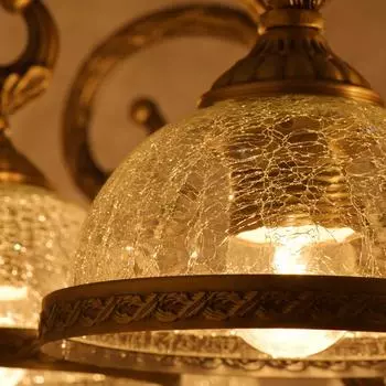 Потолочная люстра аманда с прозрачными плафонами