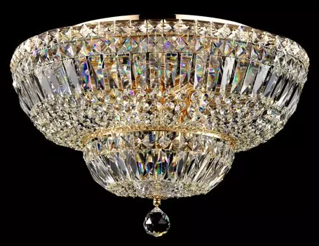 Потолочная люстра Basfor золотого цвета