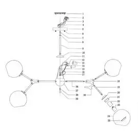 Потолочная люстра Beta белого цвета