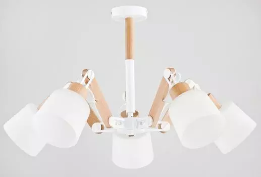 Потолочная люстра Bridge White с белыми плафонами