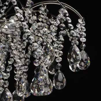 Потолочная люстра бриз с хрустальными подвесками