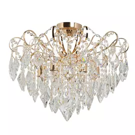 Потолочная люстра бриз с хрустальными подвесками