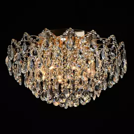 Потолочная люстра бриз с хрустальными подвесками