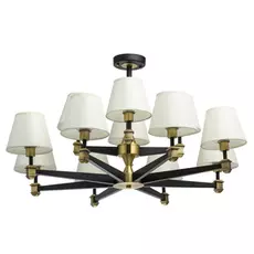 Потолочная люстра дель рей с тканевыми абажурами