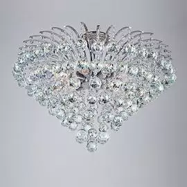 Потолочная люстра Eurosvet Ostiniya с кулонами из хрусталя