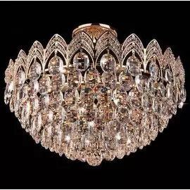 Потолочная люстра Eurosvet с декоративным плафоном из хрусталя