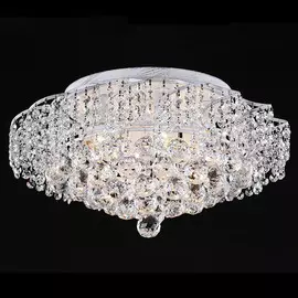 Потолочная люстра Eurosvet шарм белый с серебром Strotskis